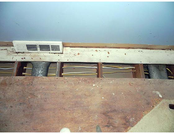 Rewire Under Floorboards